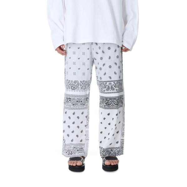 【P5倍 / SALE】circa make bandana patchwork pants -WH...