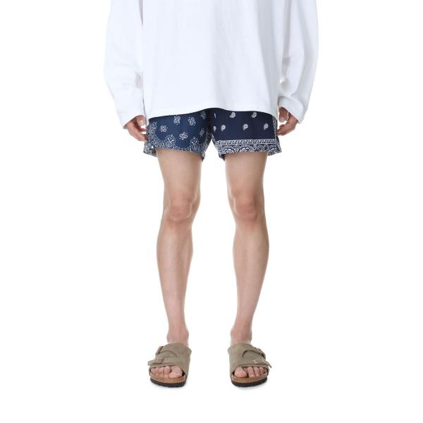 【P5倍 / SALE】circa make bandana patchwork shorts -N...
