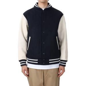 【16時までのご注文で最短翌日発送】【40%OFF】Varsity Jacket - Navy x ...