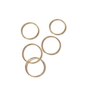 16時までで最短翌日発送】Thin Ring 5 Set (Silver925 ) -GOLD