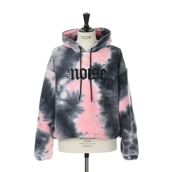 【P5倍】The Noise Tie-Dye Short Hoodie  -BLACK (LEC11...
