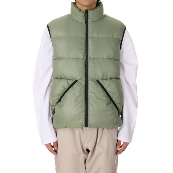【P5倍】DOWN VEST NYLON TAFFETA -SAGE GREEN(F542009) ...