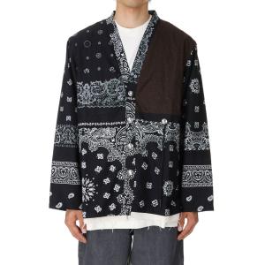 【30%OFF】BANDANA PATCHWORK CONCHO JACKET(COTDPT-332)-BLACK- Children of the discordance(チルドレンオブザディスコーダンス)｜deepinsideinc