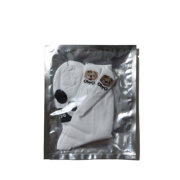 【P5倍 / SALE】emblem socks / WHITE：TETO(oo23aw-04) 7...