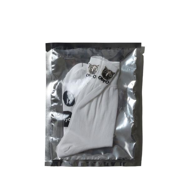 【P5倍 / SALE】emblem socks / WHITE：BUCHICO(oo23aw-04...