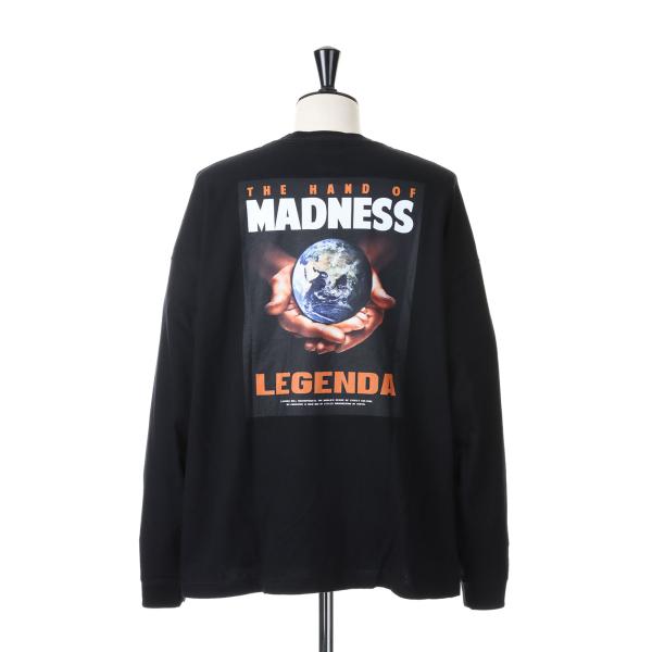 【P5倍】THE HAND OF MADNESS Long-Sleeve T-Shirt -BLAC...