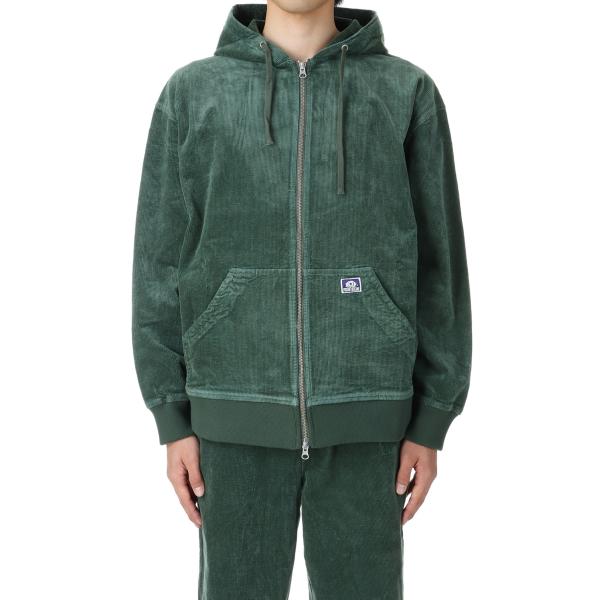 【P5倍 / SALE】Corduroy Zip Hoodie / Green Fucking Aw...