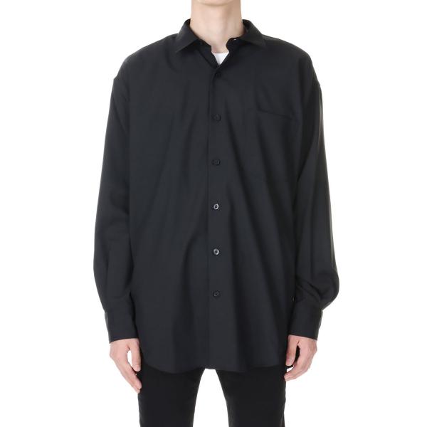 【P5倍 / SALE】Wool Tropical Big SH / BLK (2308-5004)...