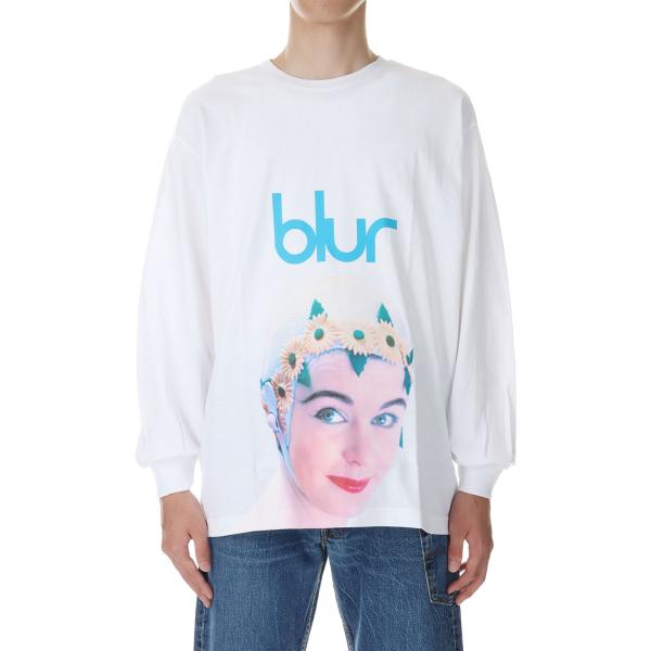 【P5倍 / SALE】leisure LS Tee / White（23AW-FSxblur-05...