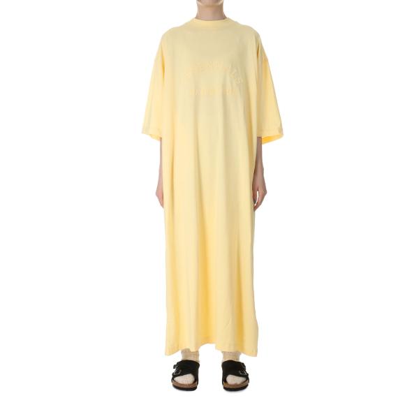 【P5倍 / SALE】3/4 Sleeve Dress -GARDEN YELLOW(125SP2...