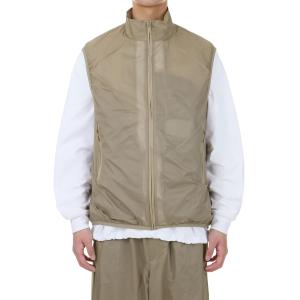 DAIWA PIER39◇TECH REVERSIBLE WIND SHIELD VEST/L/ナイロン/BEG/無地