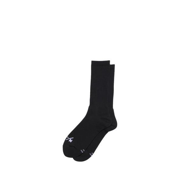 【16時までのご注文で最短翌日発送】BASIC MID REGULAR RIB SOCKS - BL...