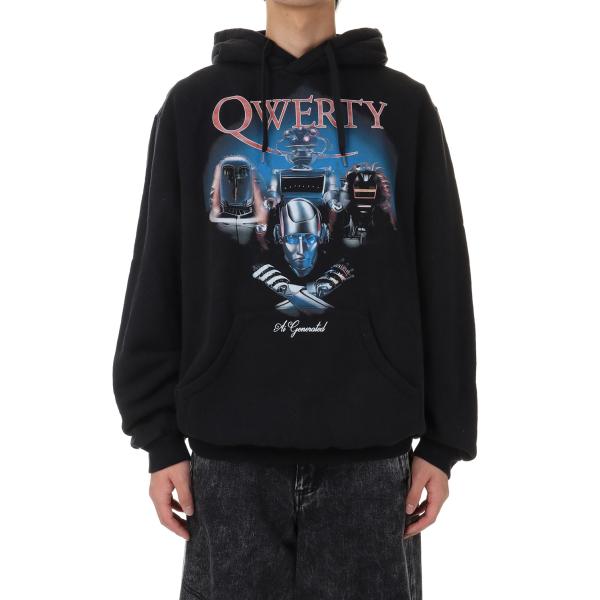 【SALE】ANDROID PRINT HOODIE(24SS28CS309)-BLACK- dou...