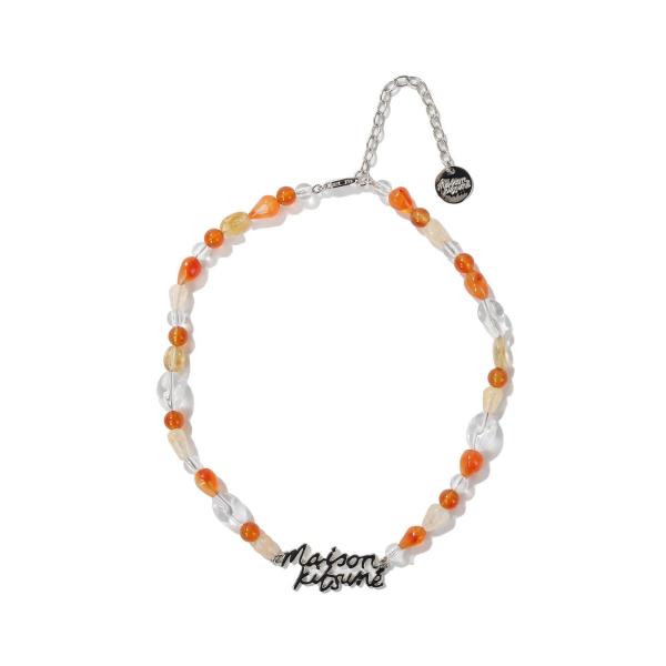 【SALE】MAISON KITSUNE HANDWRITTING BEADS CHOCKER(MW...