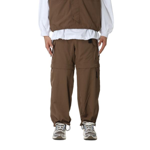 【P5倍 / SALE】DETACHABLE NYLON PANTS / BROWN(24SS-L4...