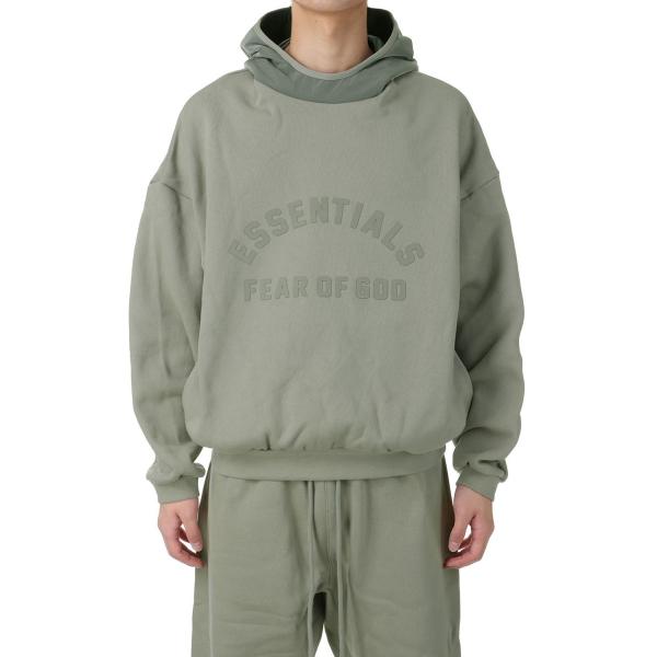 【P5倍 / SALE】Nylon Fleece Hoodie/Seal(202SP244315F)...