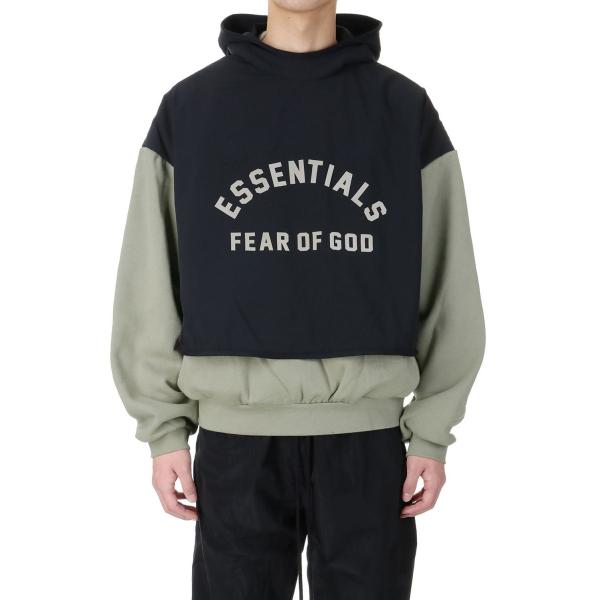 【P5倍 / SALE】Nylon Fleece Hooded Sweater/Seal/ Jet ...