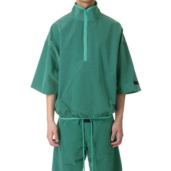 【P5倍 / SALE】Halfzip Mockneck Shirt/Mint Leaf(186SP...