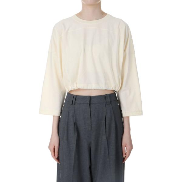 【P5倍 / SALE】COTTON SHORT FOOTBALL T SHIRTS / CREAM...