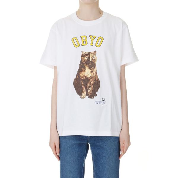 【P5倍 / SALE】college style print tee / WHITE-1(oo24...