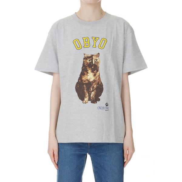 【P5倍 / SALE】college style print tee / GRAY-1(oo24s...