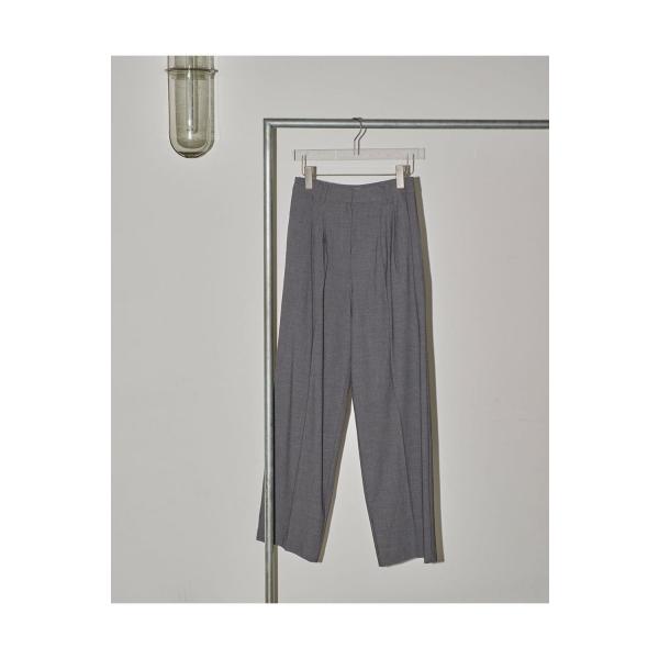 【ご予約会開催中】Heather Tuck Trousers -CHARCOAL GRAY（1241...