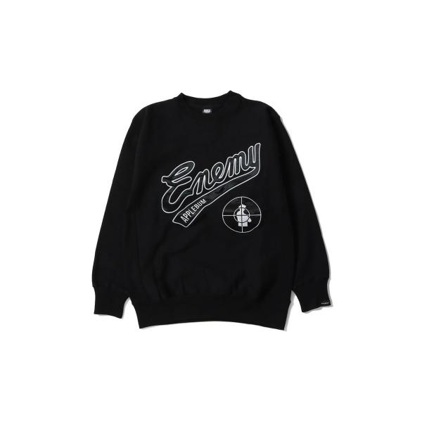 【P5倍 / SALE】Enemy Crew Sweat/Black(PE2320401) Appl...