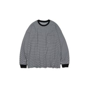 【16時までのご注文で最短翌日発送】Long Sleeve Border T - BLACK / WHITE (SHL24SS015) SHELTECH(シェルテック)