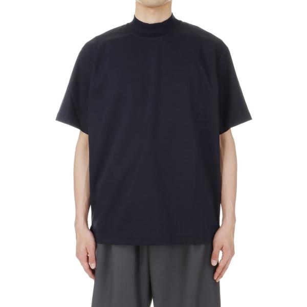 【P5倍 / SALE】MOCK NECK T-SHIRT(W-014-8009)-Navy- WE...