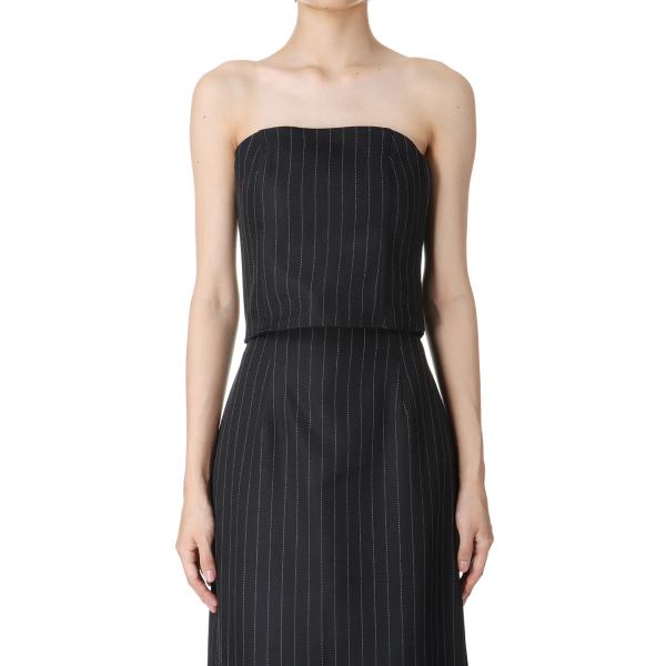 【SALE】Stripe Bustier Tops -BLACK (12420409) Todayf...