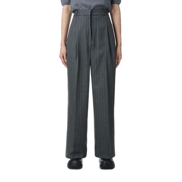 【SALE】Stripe Twill Trousers -DARK GRAY (12420701) ...