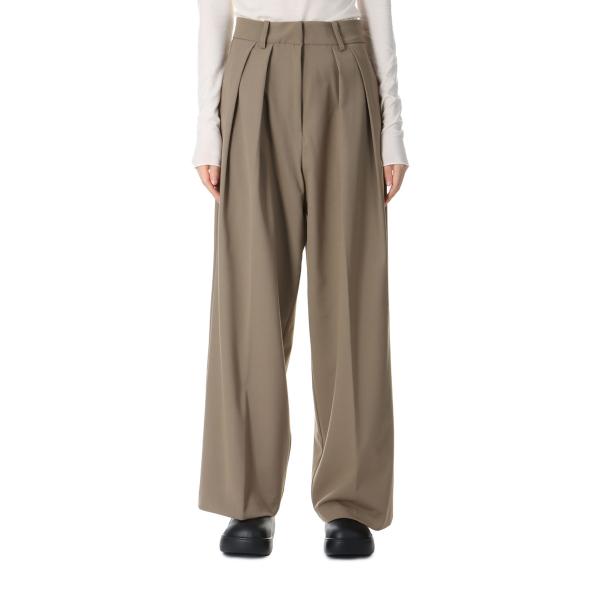 【SALE】Doubletuck Smooth Trousers -OLIVE (12420704)...