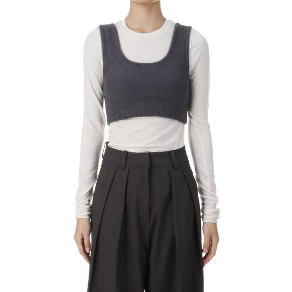 【SALE】Raccoon Knit Bustier -SKY BLUE(12420502) Tod...