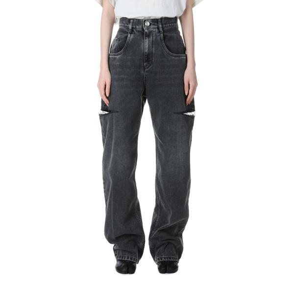 *SLASH DETAIL DENIM PATNS -BLACK Maison Margiela(メ...