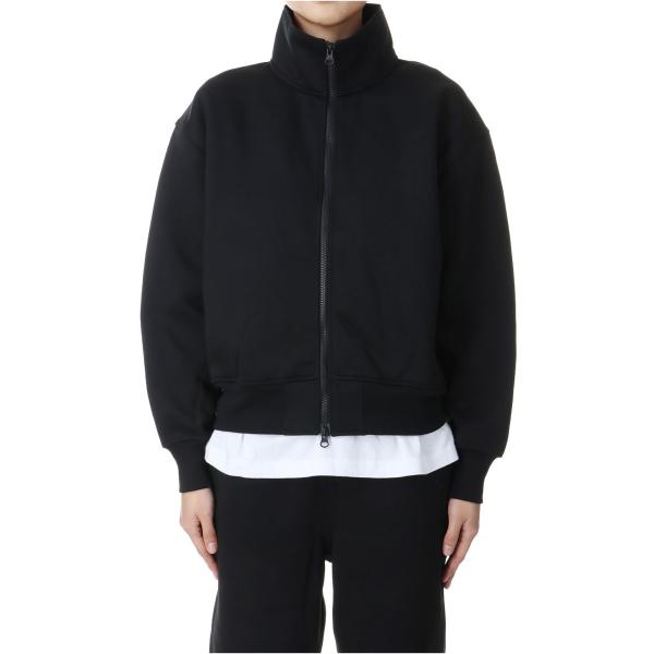 【P5倍】W's TECH SWEAT STAND ZIP-CARDIGAN -Black (BE-...