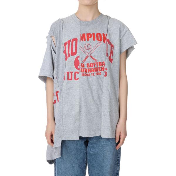 【P5倍 / SALE】circa make cutback gap wide top / GRAY...