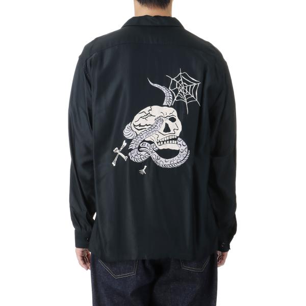 【P5倍 / SALE】ACETATE SUKA SHIRT SKULL - BLACK / OFF...