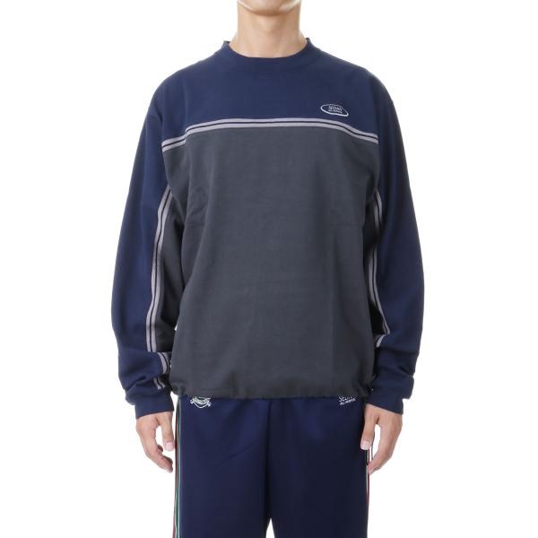 【P15倍】【SALE】Oval Logo Line Top - NAVY / CHARCOAL (...