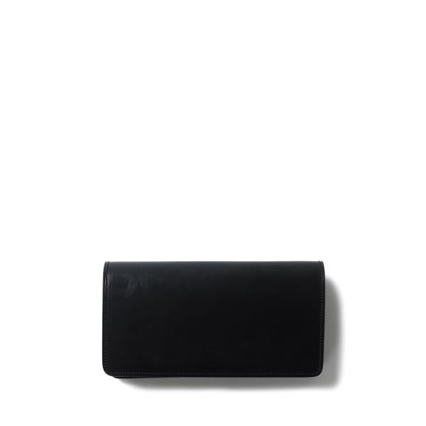UK BRIDLE LEATHER LONG WALLET / BLACK (ACV-W01S) A...