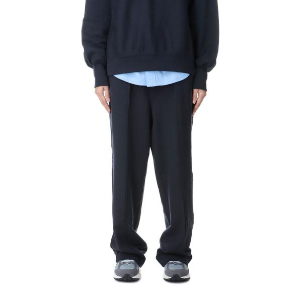 【P5倍】COTTON WOOL SWEATPANTS -NAVY (24AMSPA14) Shin...