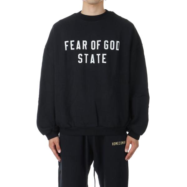 【P2倍 / SALE】HEAVY FLEECE CREWNECK / BLACK(192BT246...