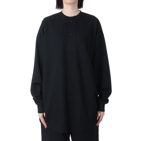 【P5倍】W's TECH THERMAL HENLEY L/S - BLACK (BE-38025...