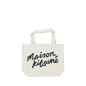 MAISON KITSUNE HANDWRITING TOTE  - ECRU (OW05124WW9042) Maison Kitsune -Women-(メゾンキツネ)｜deepinsideinc