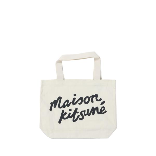 【P5倍】MAISON KITSUNE HANDWRITING TOTE  - ECRU (OW05...