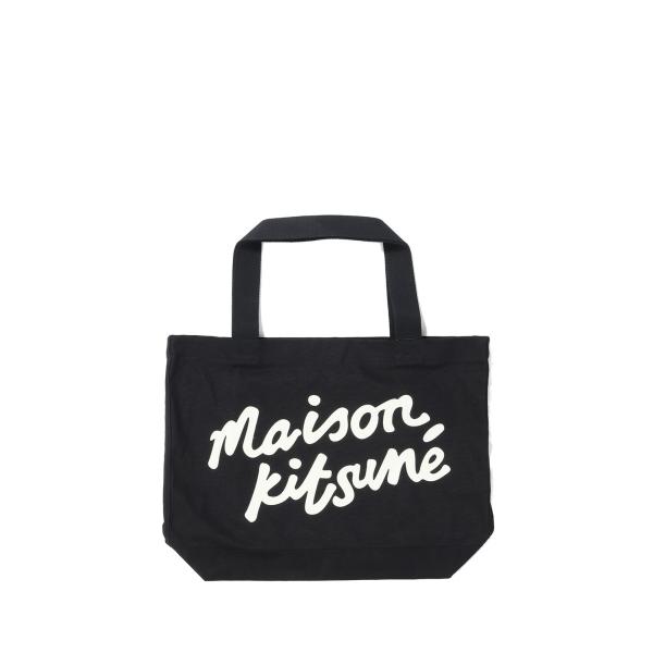 【P5倍】MAISON KITSUNE HANDWRITING TOTE  - BLACK (OW0...