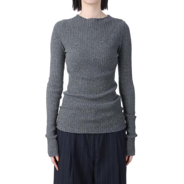 【SALE】Boatneck Rib Knit -CHARCOAL GRAY (12510505) ...