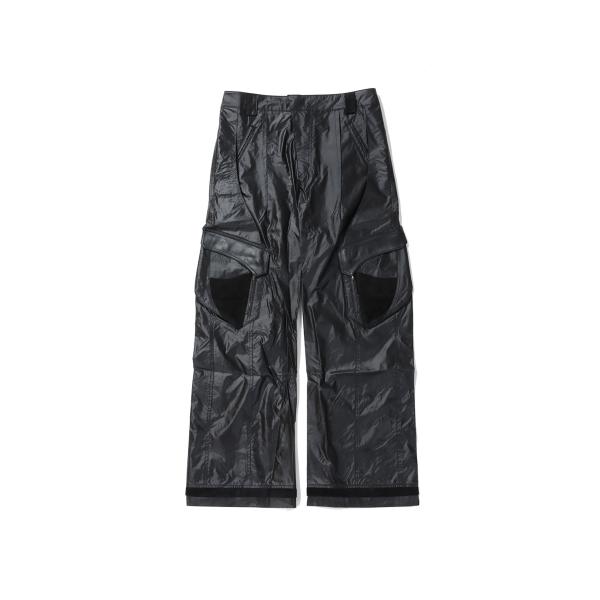 【P5倍 / SALE】EP.7 04 TROUSERS - GLOSSY BLACK (EP7TR...