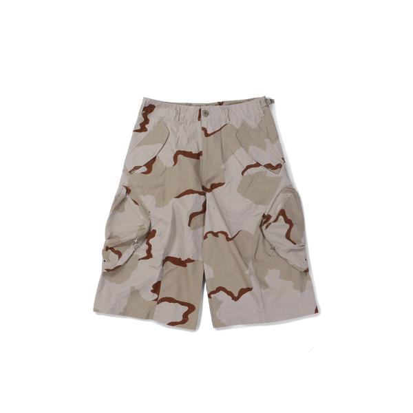 【P5倍 / SALE】3D TWISTED CARGO SHORTS - DESERT (NF25...