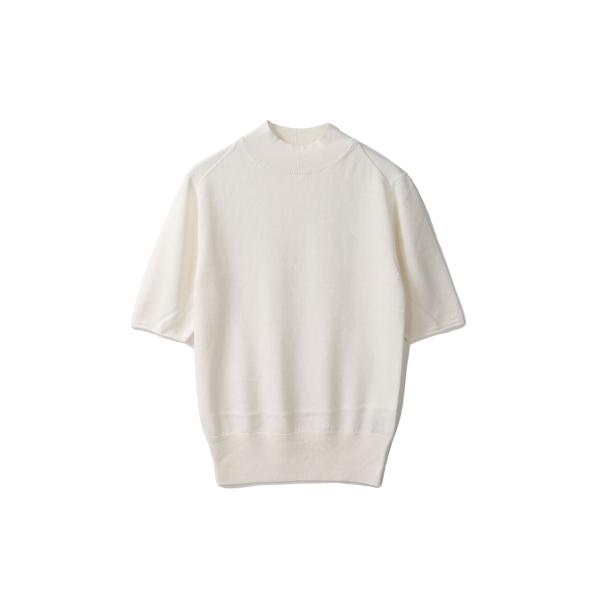 【SALE】Halfsleeve Highgauge Knit - ECRU (12520513) ...