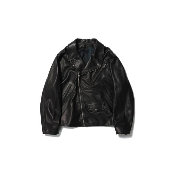 PC RIDERS JACKET W / LOVE &amp; PEACE SILVER / BLA...